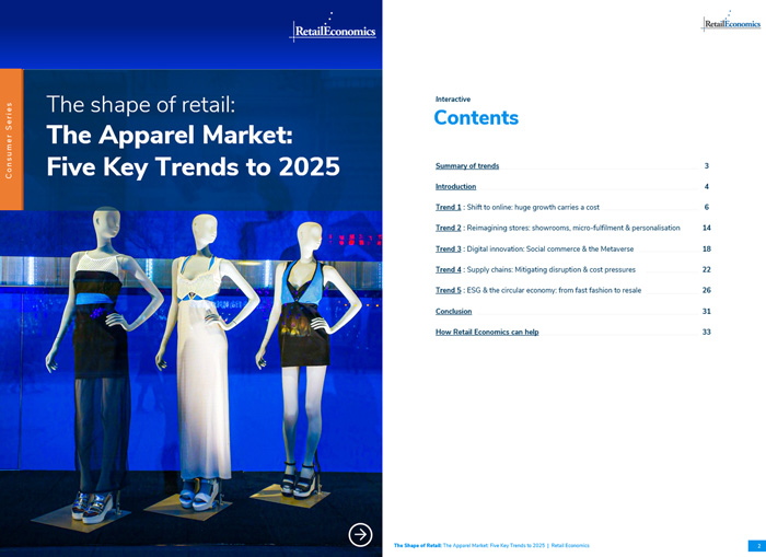 Apparel market 5 Key Trends to 2025 Retail Economics Retail Economics